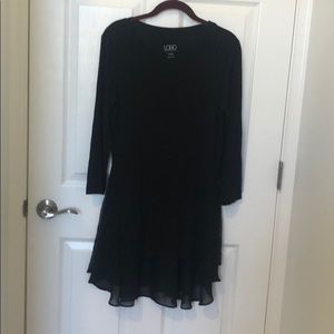 Black LOGO Tunic with Lace
